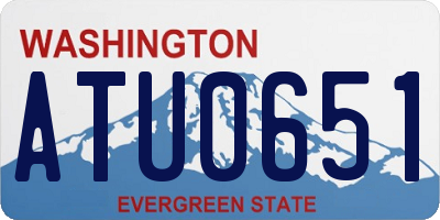 WA license plate ATU0651