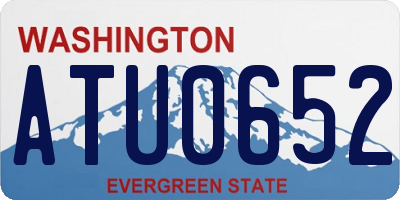 WA license plate ATU0652