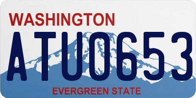 WA license plate ATU0653