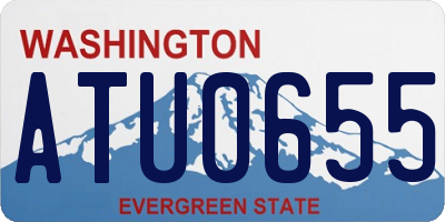 WA license plate ATU0655