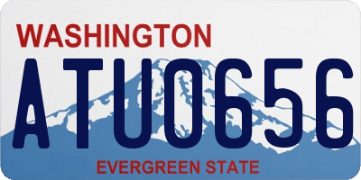 WA license plate ATU0656