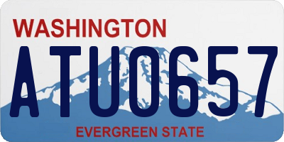 WA license plate ATU0657