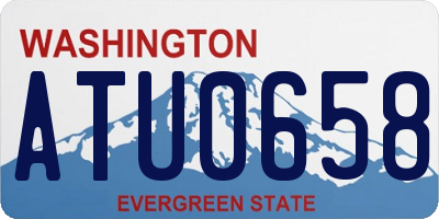 WA license plate ATU0658