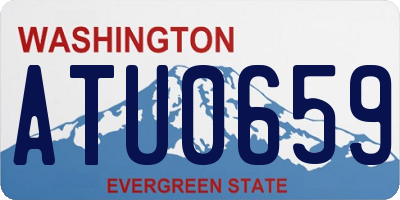 WA license plate ATU0659