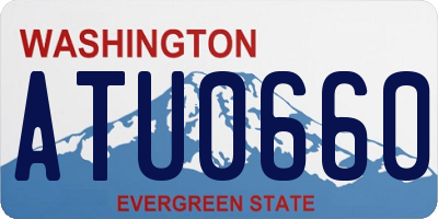 WA license plate ATU0660