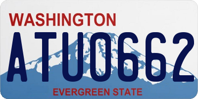 WA license plate ATU0662