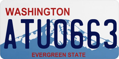 WA license plate ATU0663