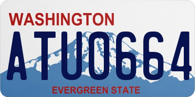 WA license plate ATU0664