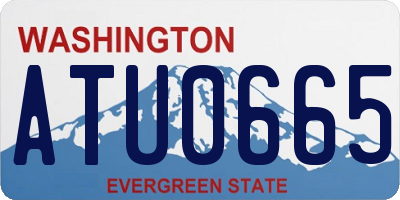WA license plate ATU0665