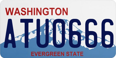 WA license plate ATU0666
