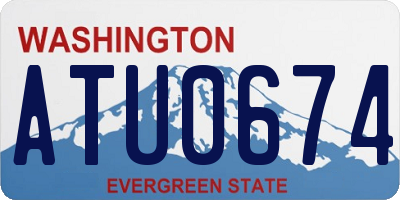 WA license plate ATU0674