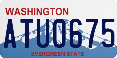 WA license plate ATU0675
