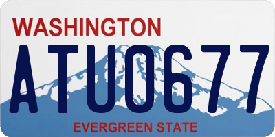 WA license plate ATU0677