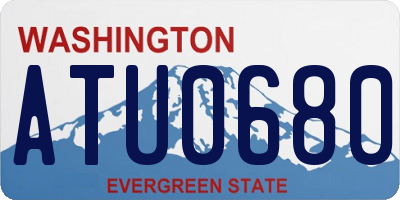 WA license plate ATU0680
