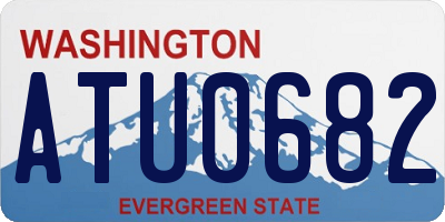 WA license plate ATU0682