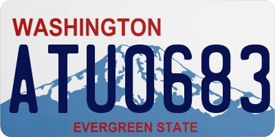 WA license plate ATU0683