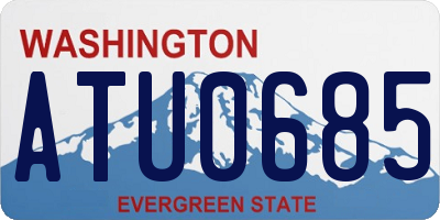 WA license plate ATU0685