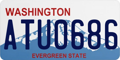 WA license plate ATU0686