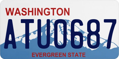 WA license plate ATU0687