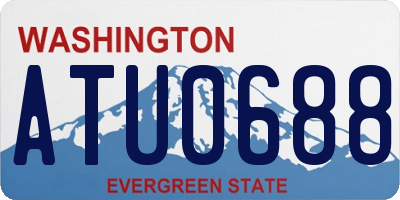 WA license plate ATU0688