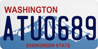 WA license plate ATU0689