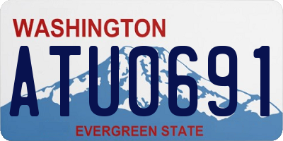 WA license plate ATU0691