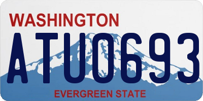 WA license plate ATU0693