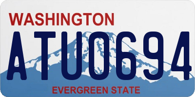 WA license plate ATU0694