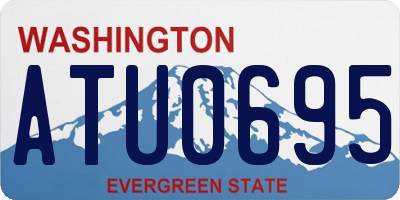 WA license plate ATU0695