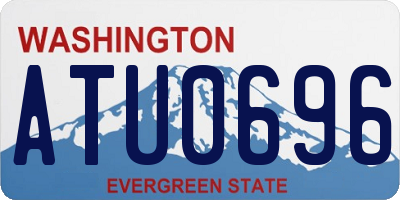 WA license plate ATU0696