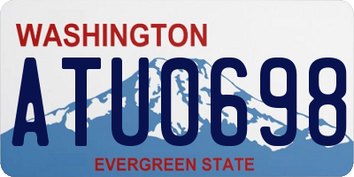 WA license plate ATU0698