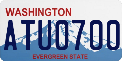 WA license plate ATU0700