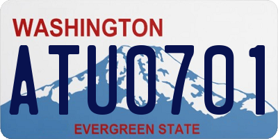 WA license plate ATU0701