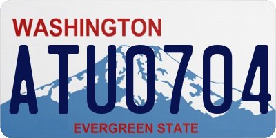 WA license plate ATU0704