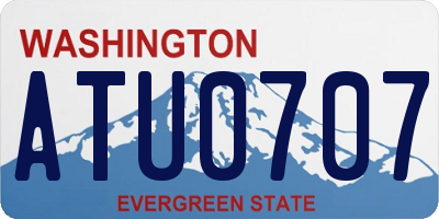 WA license plate ATU0707