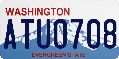 WA license plate ATU0708