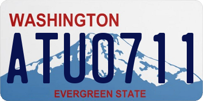 WA license plate ATU0711