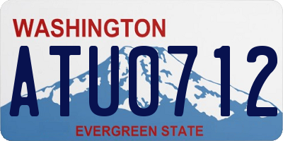 WA license plate ATU0712