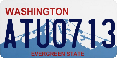 WA license plate ATU0713