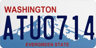 WA license plate ATU0714