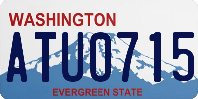 WA license plate ATU0715