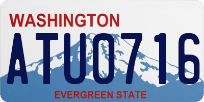 WA license plate ATU0716