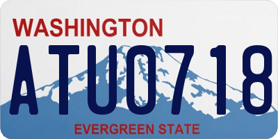 WA license plate ATU0718