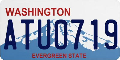 WA license plate ATU0719