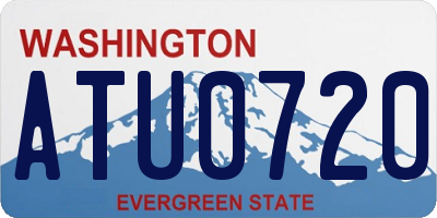 WA license plate ATU0720