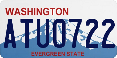 WA license plate ATU0722
