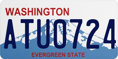 WA license plate ATU0724