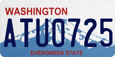 WA license plate ATU0725