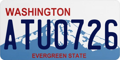 WA license plate ATU0726