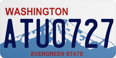 WA license plate ATU0727